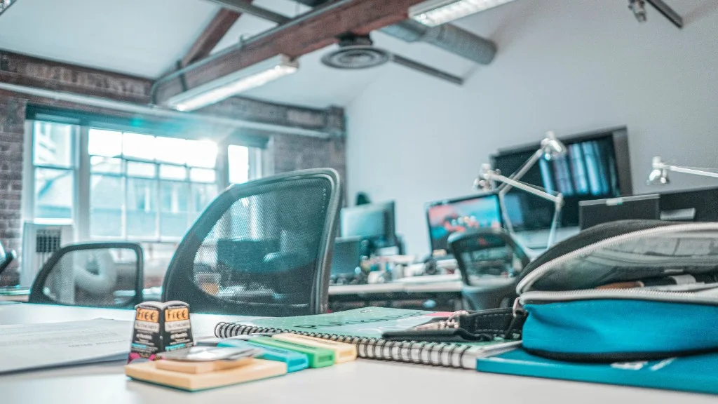 Modern office workspace
